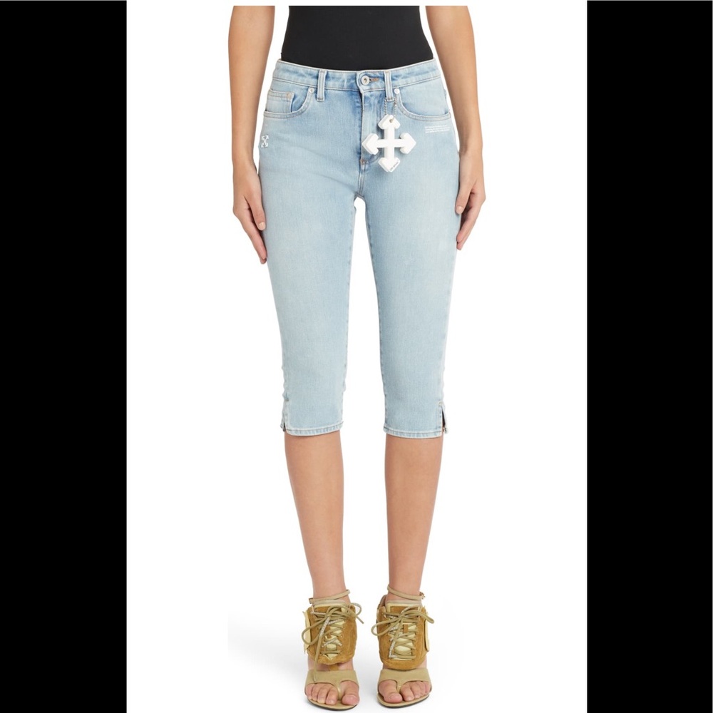 Off-White cropped jeans size 27